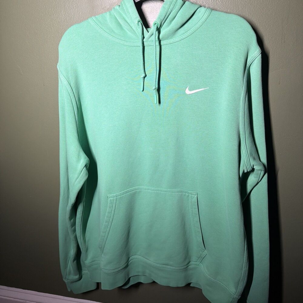 Nike Mens Club Fleece Pullover Hoodie XL Green 611457-363 Sweatshirt